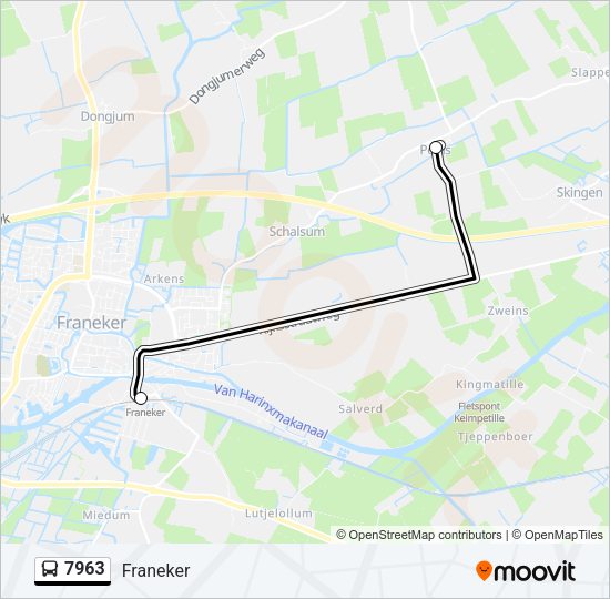 7963 Bus Line Map