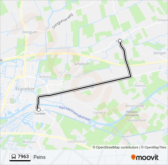 7963 Bus Line Map