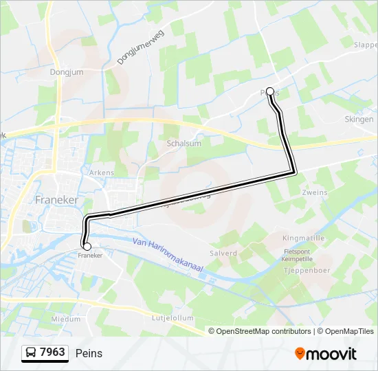 7963 Bus Line Map