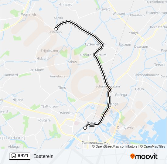 8921 Bus Line Map