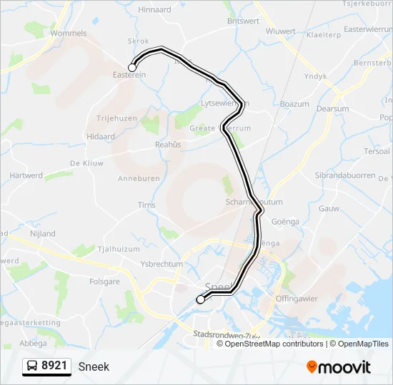 8921 Bus Line Map
