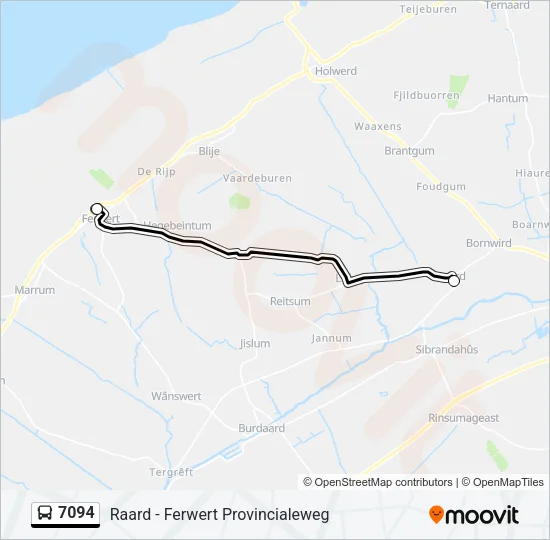 7094 Bus Line Map