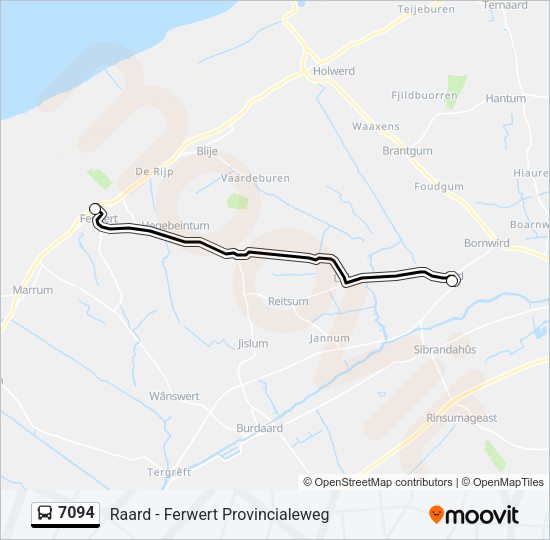 7094 Bus Line Map