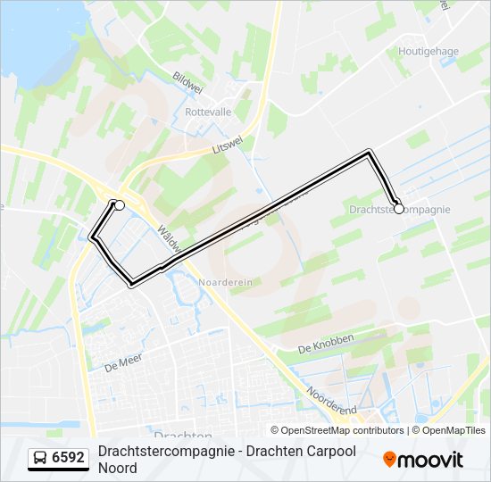 6592 Bus Line Map