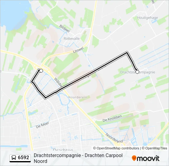 6592 Bus Line Map