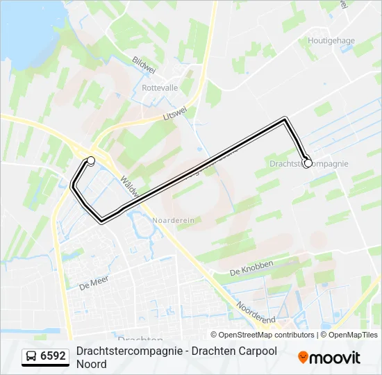 6592 Bus Line Map
