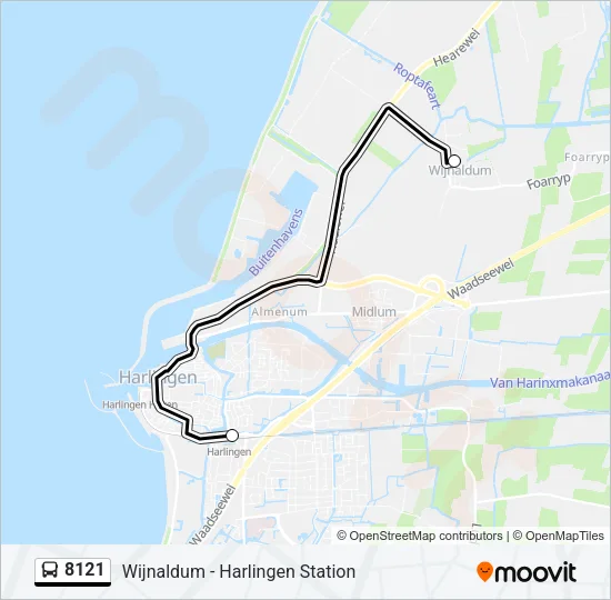 8121 Bus Line Map