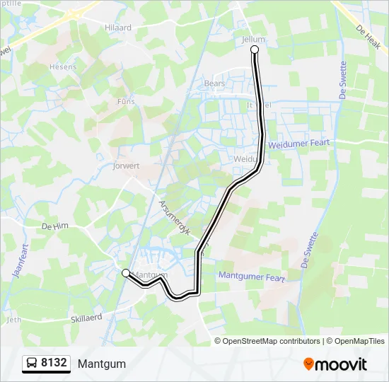 8132 Bus Line Map