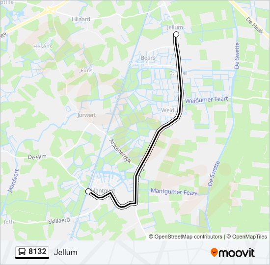 8132 Bus Line Map