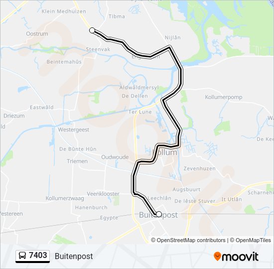 7403 Bus Line Map