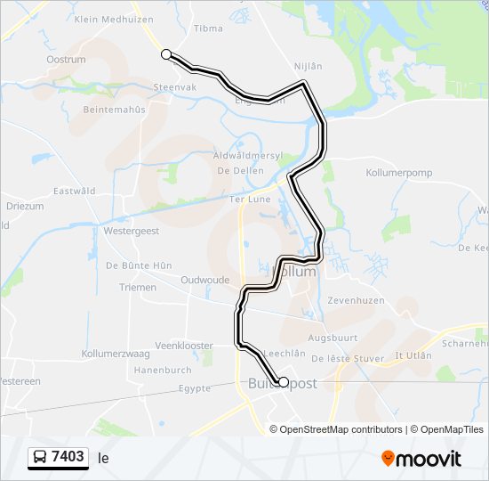 7403 Bus Line Map
