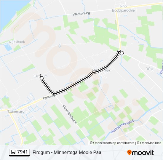 7941 Bus Line Map