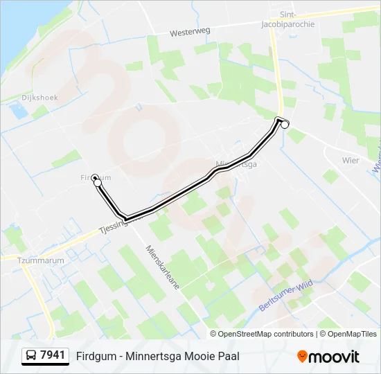 7941 Bus Line Map