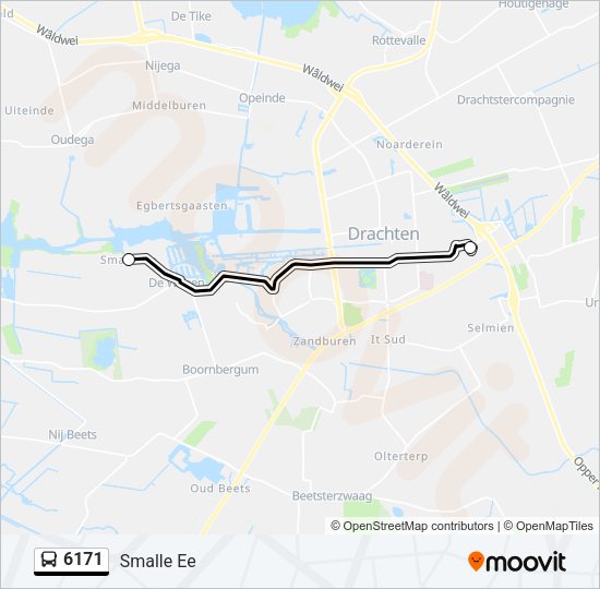 6171 Bus Line Map