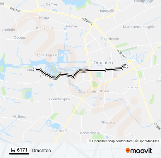 6171 Bus Line Map