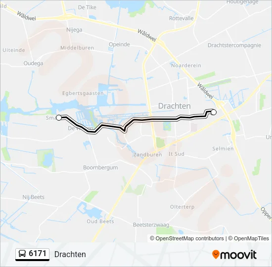 6171 Bus Line Map