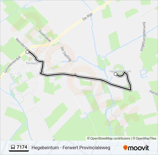 7174 Bus Line Map