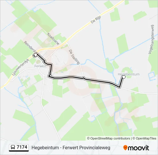 7174 Bus Line Map