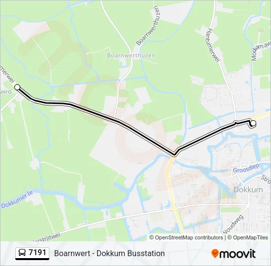 7191 Bus Line Map