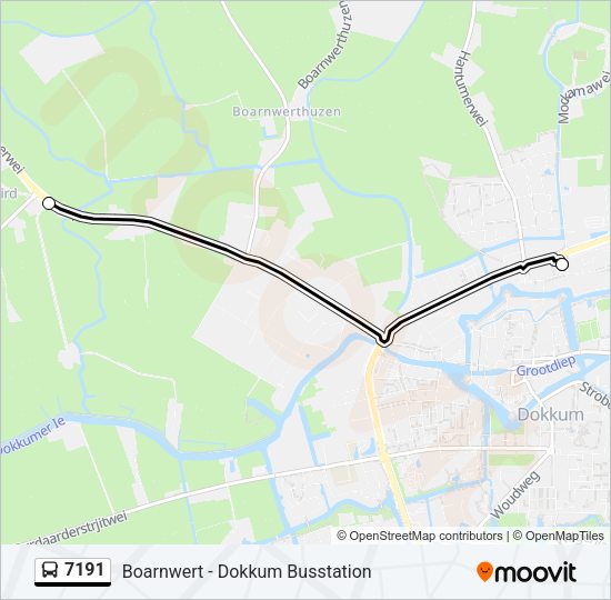 7191 Bus Line Map