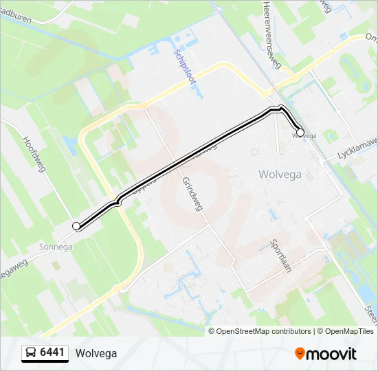 6441 Bus Line Map