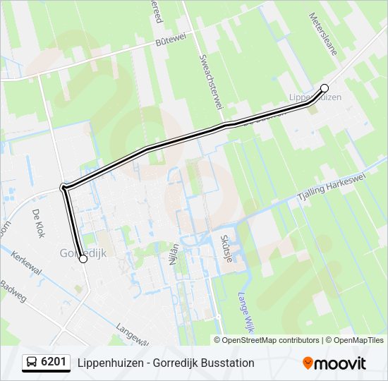 6201 Bus Line Map
