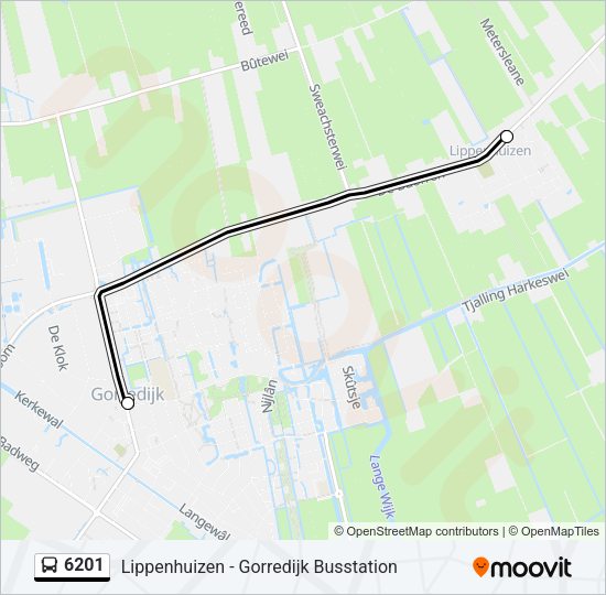 6201 Bus Line Map