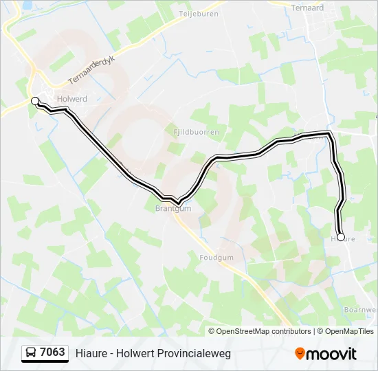 7063 Bus Line Map