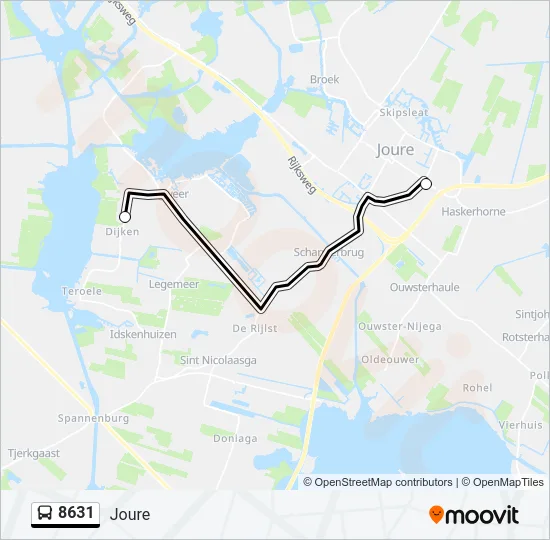 8631 Bus Line Map