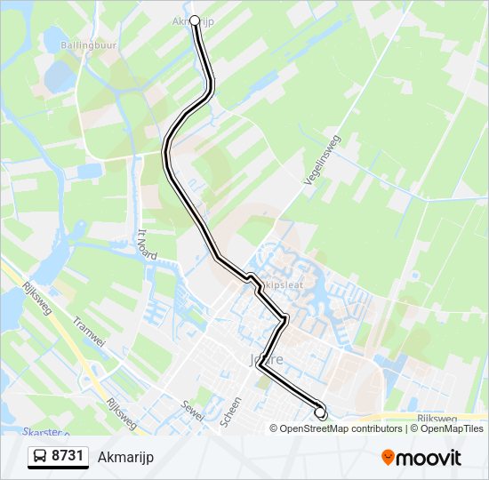 8731 Bus Line Map