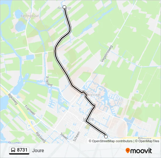 8731 Bus Line Map