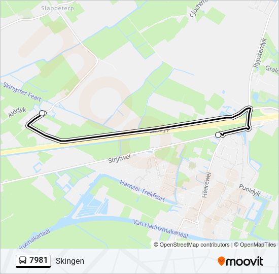 7981 Bus Line Map