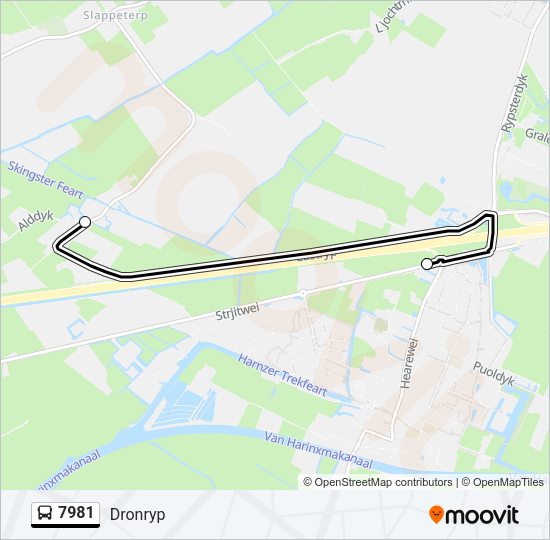 7981 Bus Line Map