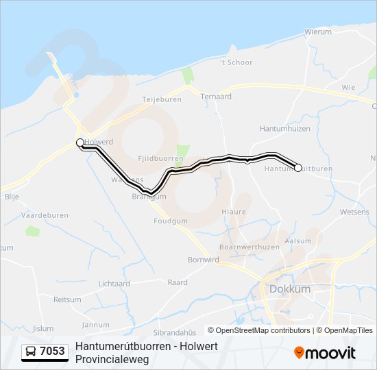 7053 Bus Line Map