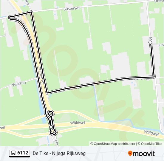 6112 Bus Line Map