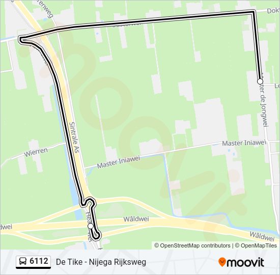 6112 Bus Line Map