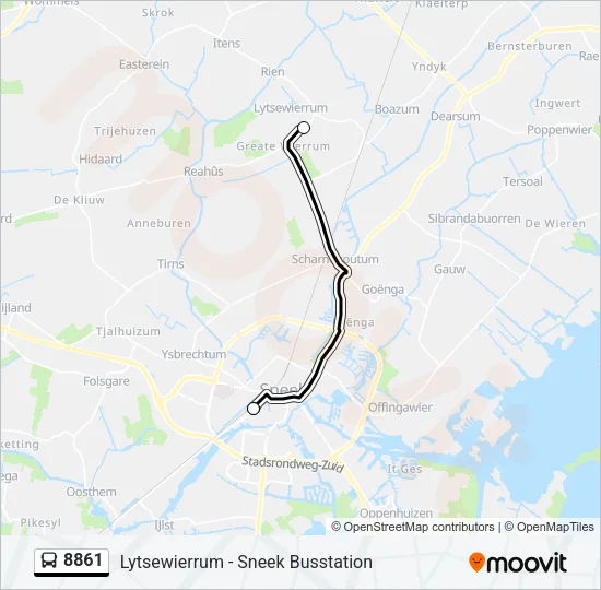 8861 Bus Line Map