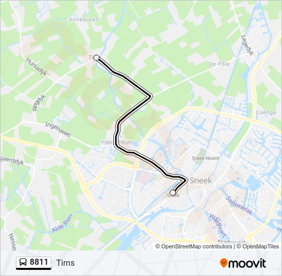 8811 Bus Line Map