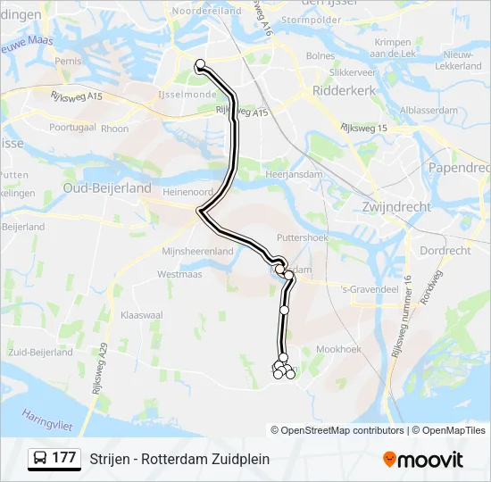 177 Bus Line Map