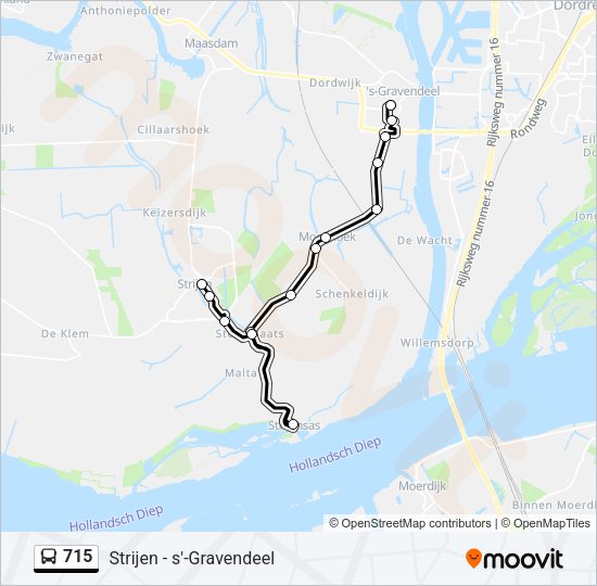 715 Bus Line Map