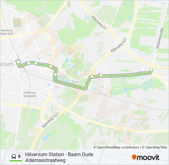 9 Bus Line Map