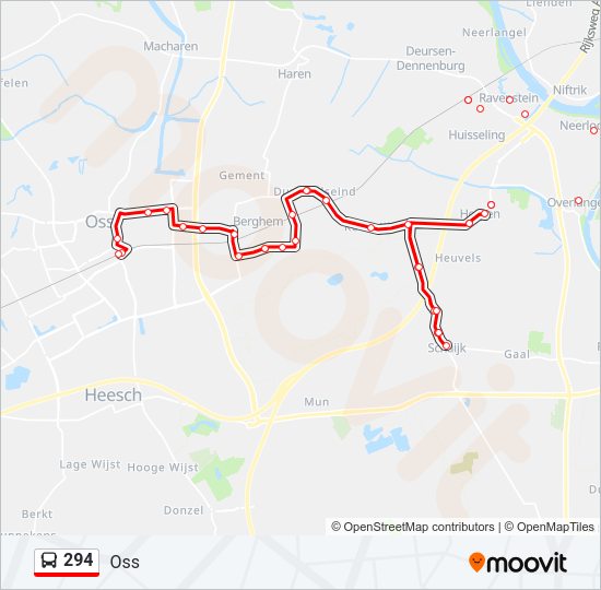 294 Bus Line Map