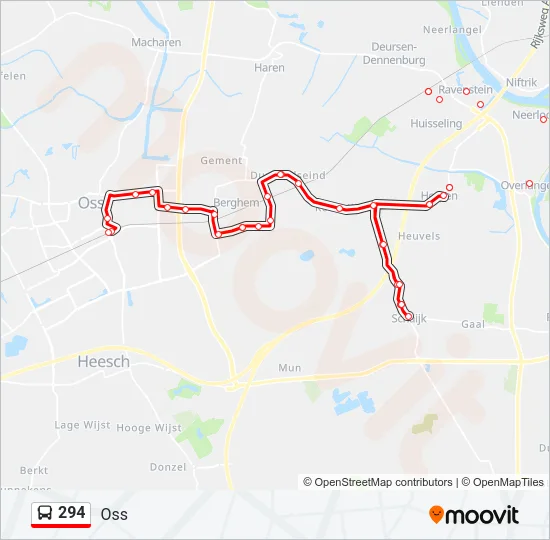 294 Bus Line Map
