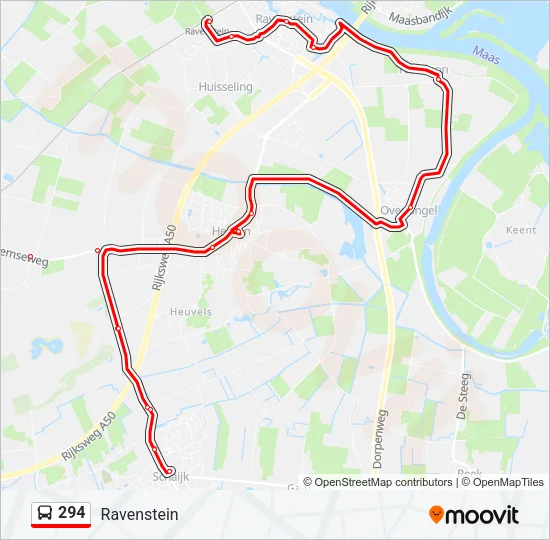 294 Bus Line Map