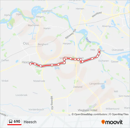 690 Bus Line Map