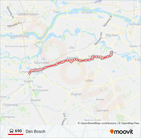 690 Bus Line Map