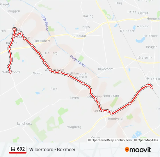 692 Bus Line Map