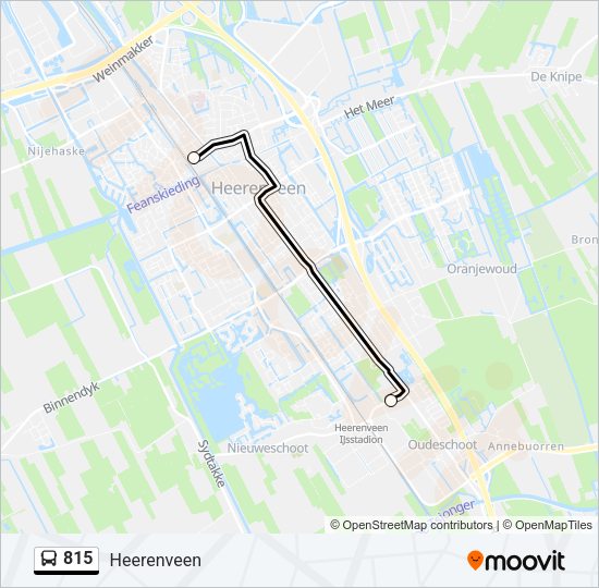 815 Bus Line Map