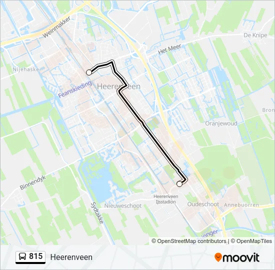 815 Bus Line Map