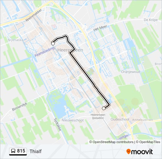 815 Bus Line Map